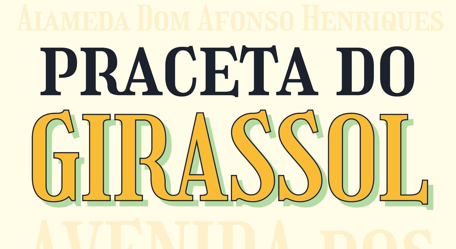 Girassol typeface illustration